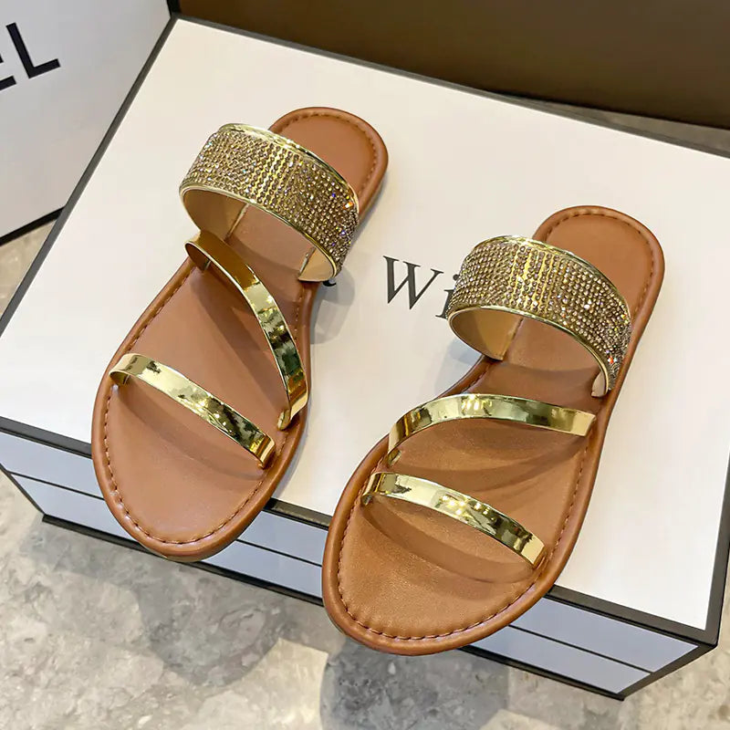 Ladies' Summer Elegance Flat Sandals