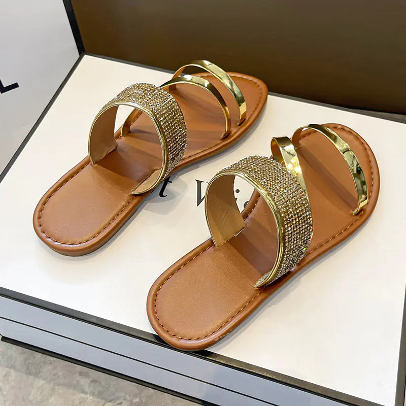 Ladies' Summer Elegance Flat Sandals