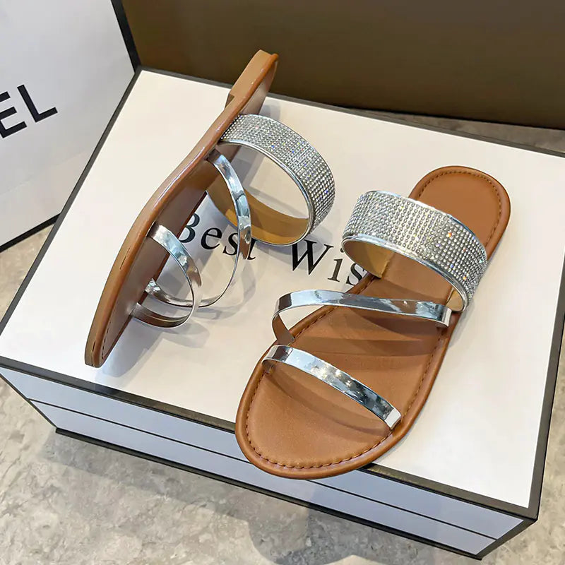 Ladies' Summer Elegance Flat Sandals