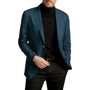 Men's Jacket with Lining Single Breasted Coat