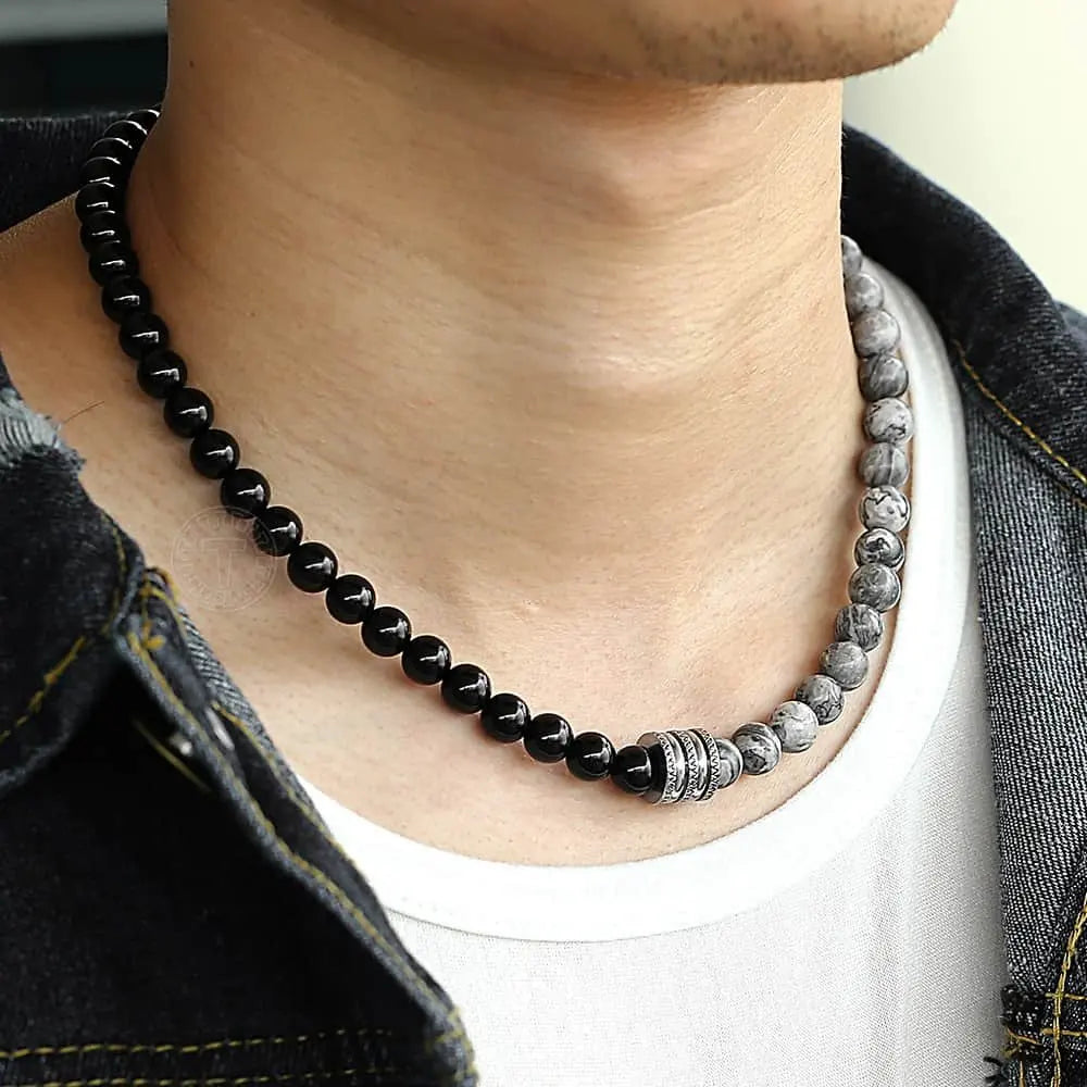 Natural Tiger Eyes Stone Bead Necklace