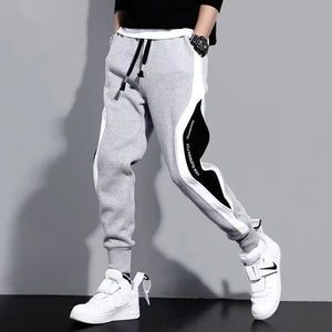 Men Black Pants Hip Hop Drawstring Jogger Fashion Comfortable