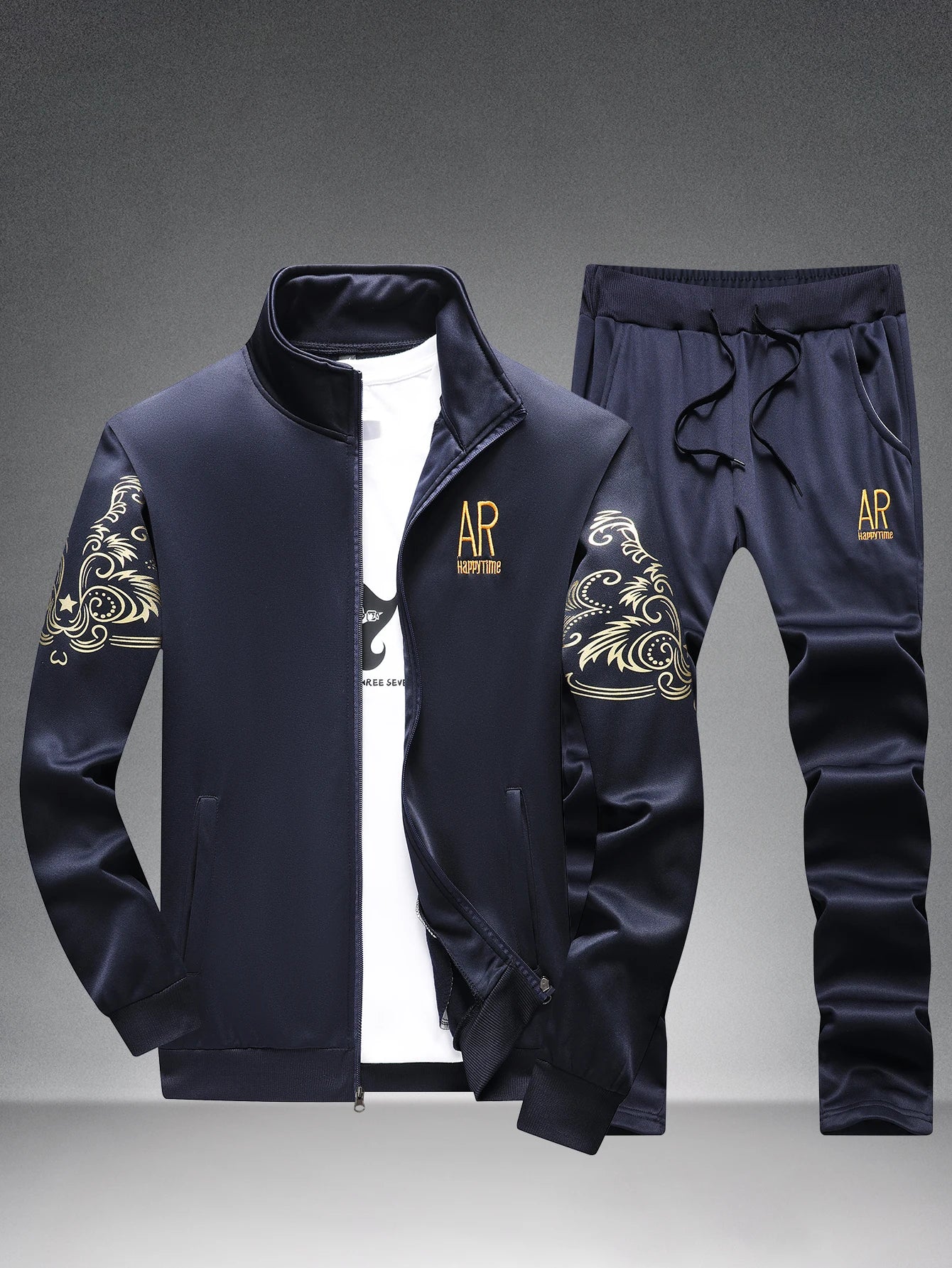 Men's Casual Stand - Collar Sports Suit
