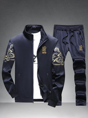 Men's Casual Stand - Collar Sports Suit