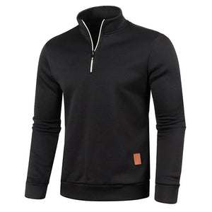 Men Sweat Outdoor Turtleneck Coats Solid Sports Clothing