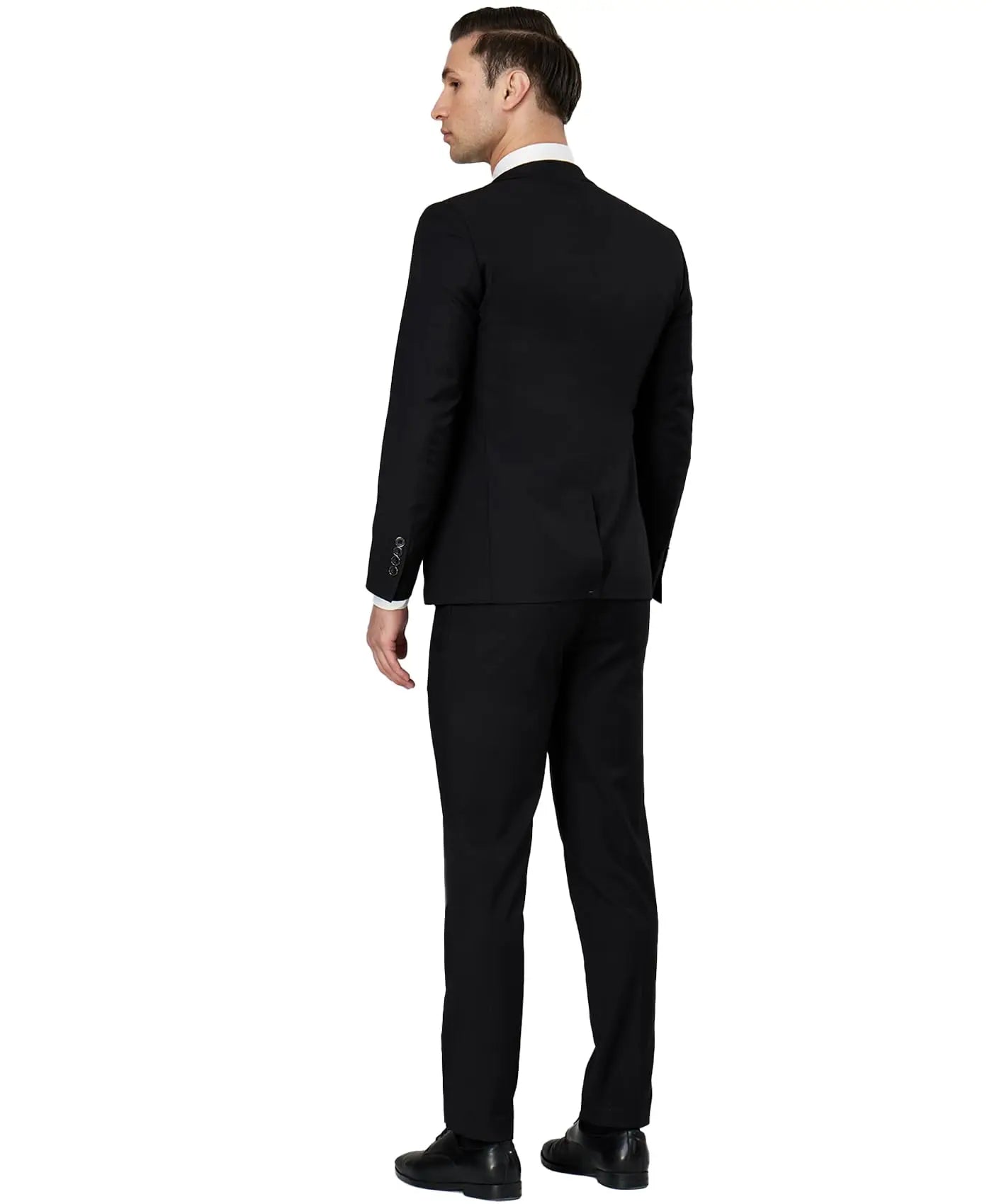 Men Suit Set Lapel Formal Stylish Buttons Pockets