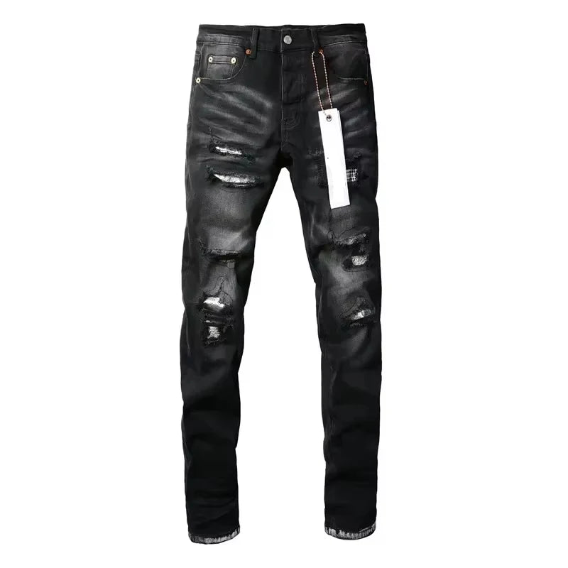 Men Jeans American High Street Black