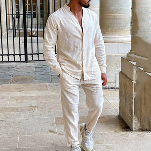 Men's Suit Two Piece Outfit Long Sleeved