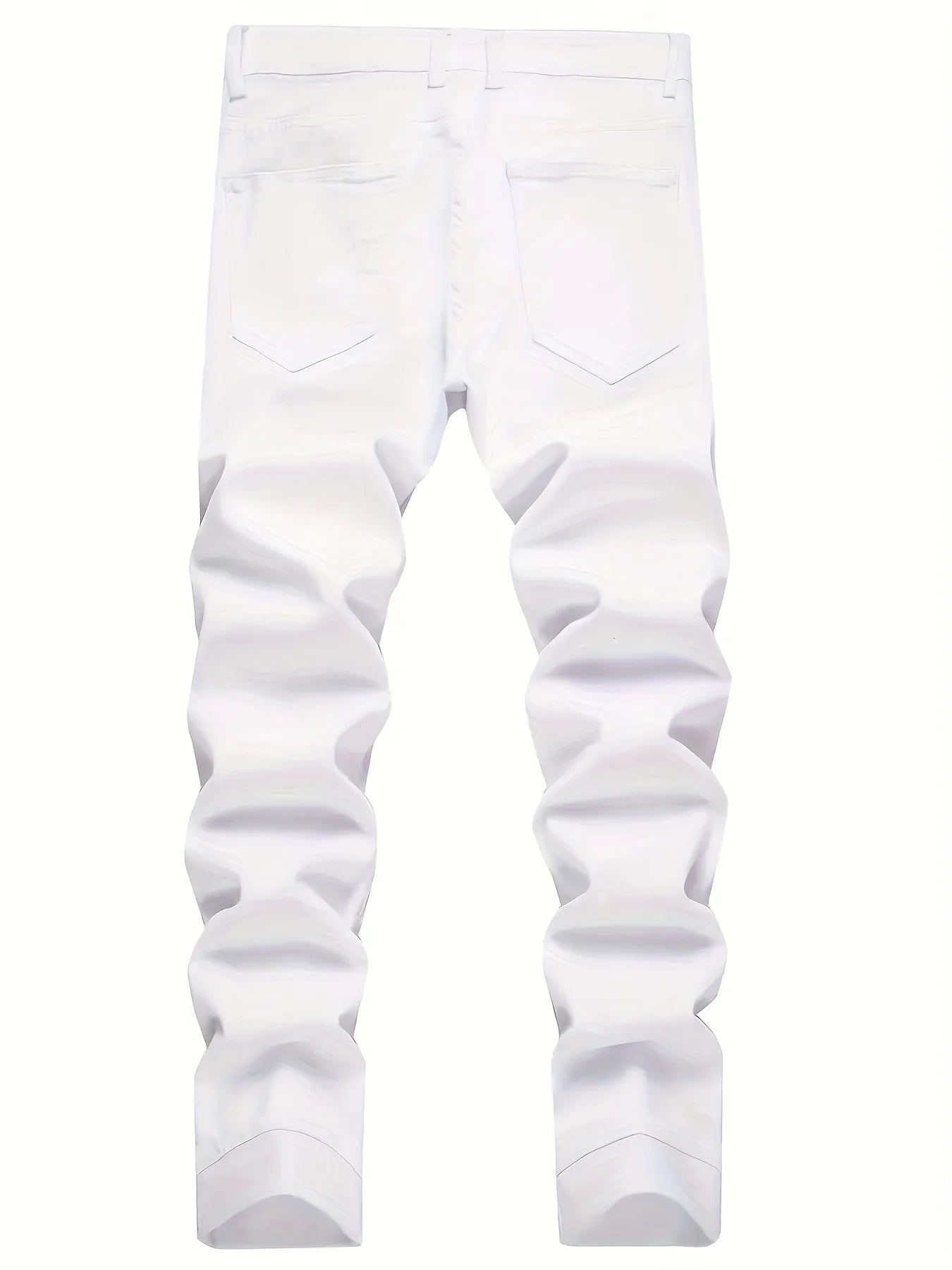 Men Jeans Elastic Jeans Pants