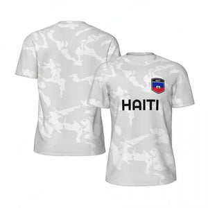 Haiti Flag Football T-Shirt for Men