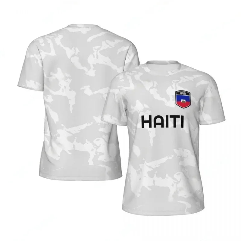 Haiti Flag Football T-Shirt for Men
