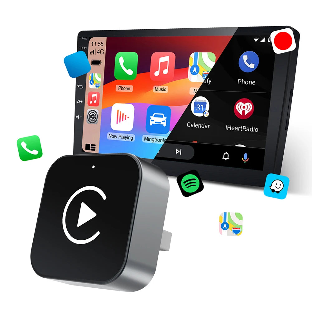 2 in 1 Wireless CarPlay Android Auto Adapter Wired CarPlay Cars
