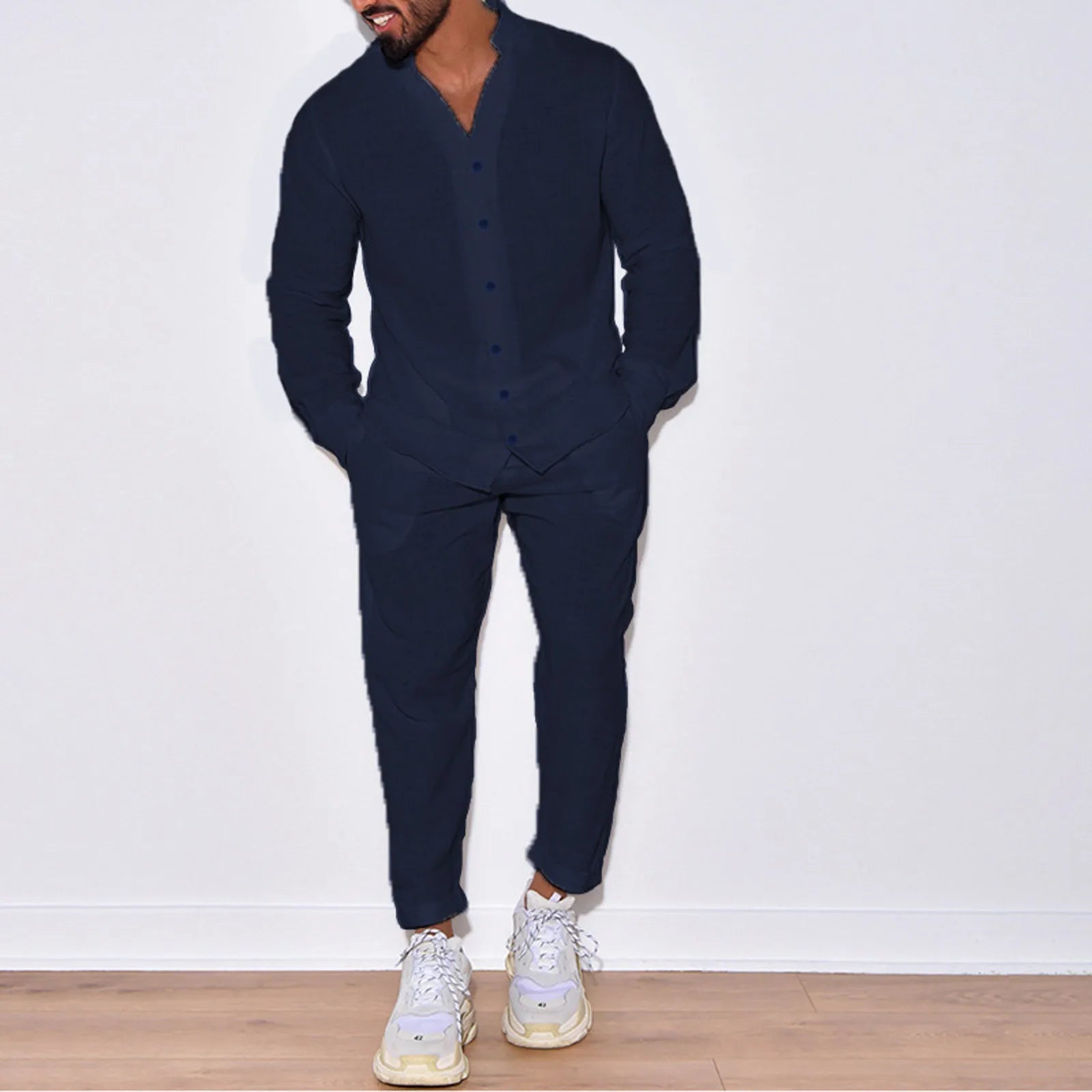 Men's Suit Two Piece Outfit Long Sleeved