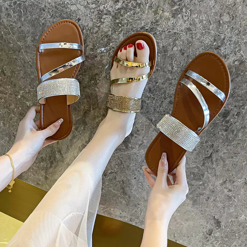 Ladies' Summer Elegance Flat Sandals