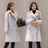 Korean Chic Lambswool Long Coat