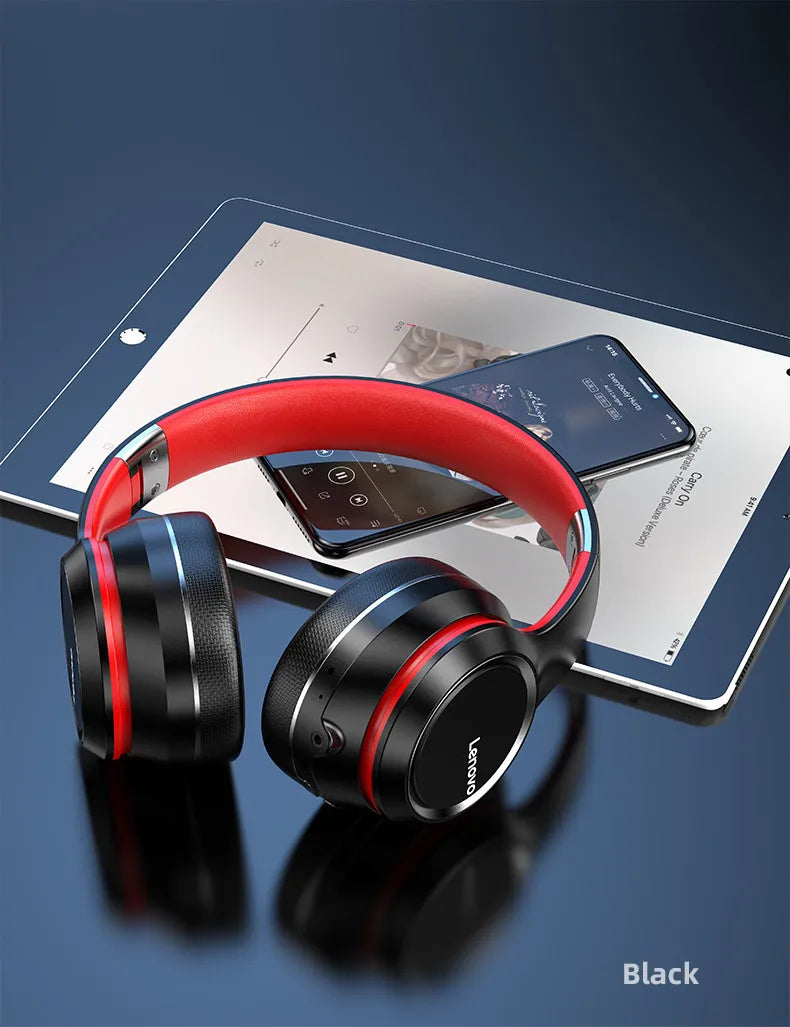 Lenovo HD200 Bluetooth Earphones Over-ear Foldable Computer