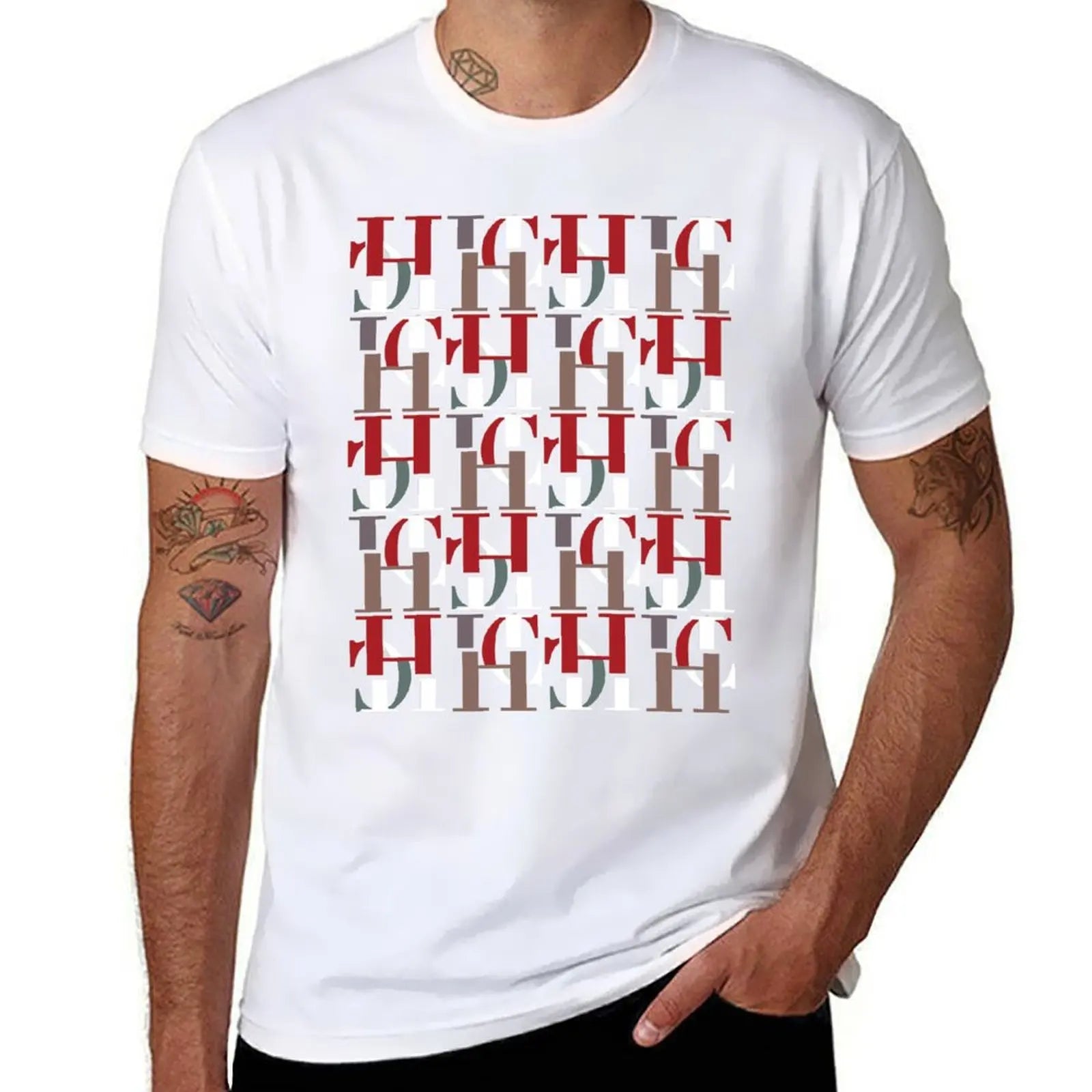 Men Daily Party Home Social T-Shirt Solid Color Vintage Streetwear