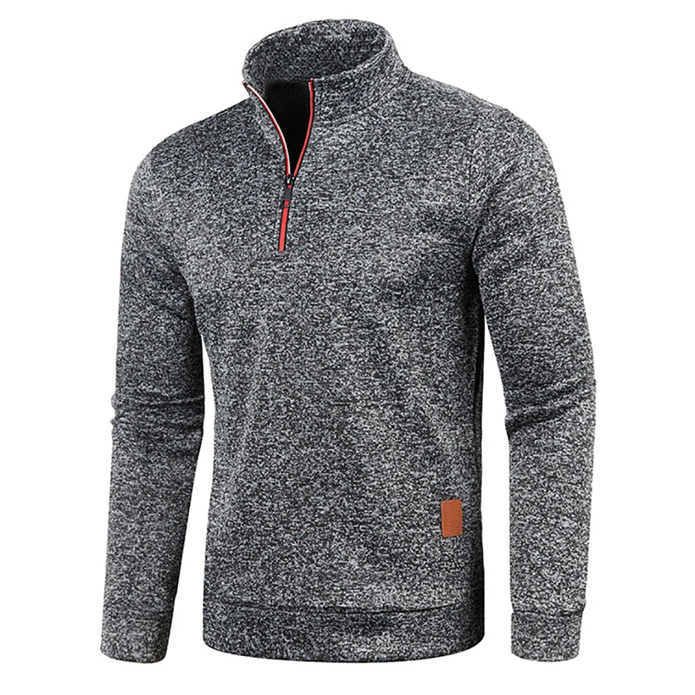 Men Sweat Outdoor Turtleneck Coats Solid Sports Clothing