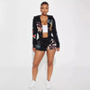 Fashionable Casual Versatile Shorts Set Hooded Long Sleeved Zipper
