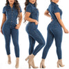 Women Jeans Button Tight Fit