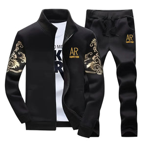 Men's Casual Stand - Collar Sports Suit