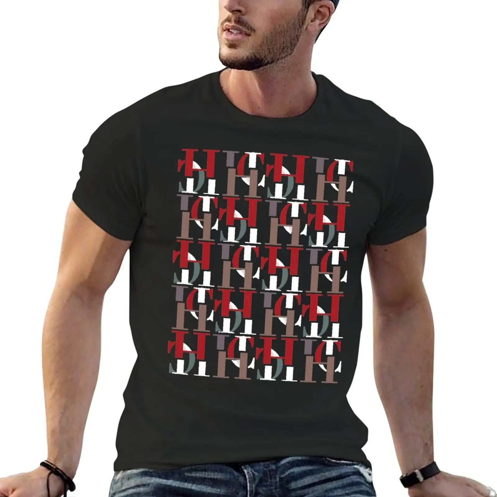 Men Daily Party Home Social T-Shirt Solid Color Vintage Streetwear