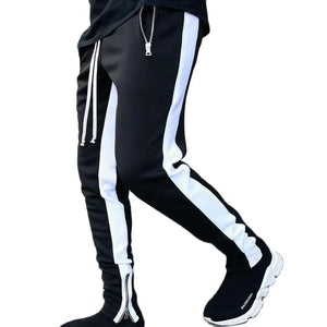 Casual Pants Low Feet Zip Pocket Cotton