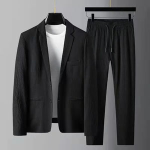 Men Long Sleeved High End Quality Two Piece Set