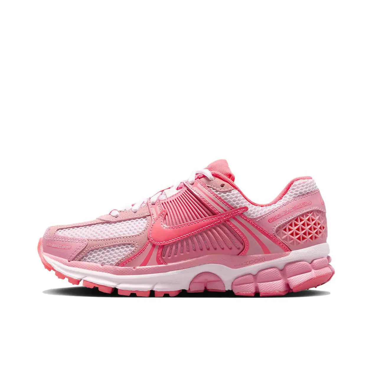 Nike Women and Men White Pink Silver Comfortable