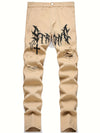 Men's Street Paint Printed Jeans