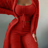 Women Fleece 3 Pc Teddy Loungewear