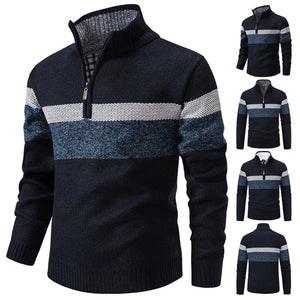 Fashion Light Weight Sweaters For Men Autumn Winter Half Zipper