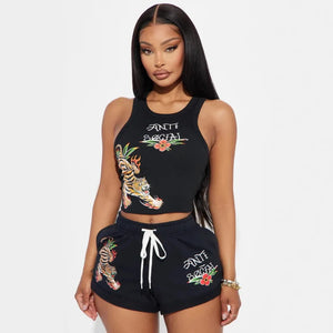 Women Waist Skinny Solid All-Matched Mini Bottoms