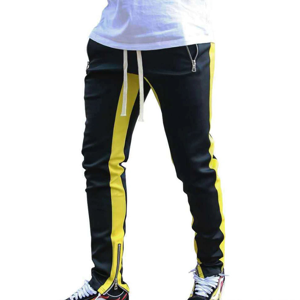 Casual Pants Low Feet Zip Pocket Cotton