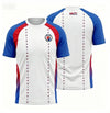 Haiti Football Uniform 3D Printed Short Sleeved T-shirt Sports