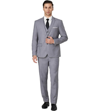 Men Suit Set Lapel Formal Stylish Buttons Pockets