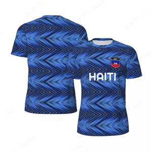 Haiti Flag Football T-Shirt for Men