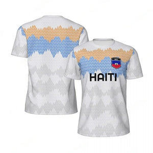 Haiti Flag Football T-Shirt for Men