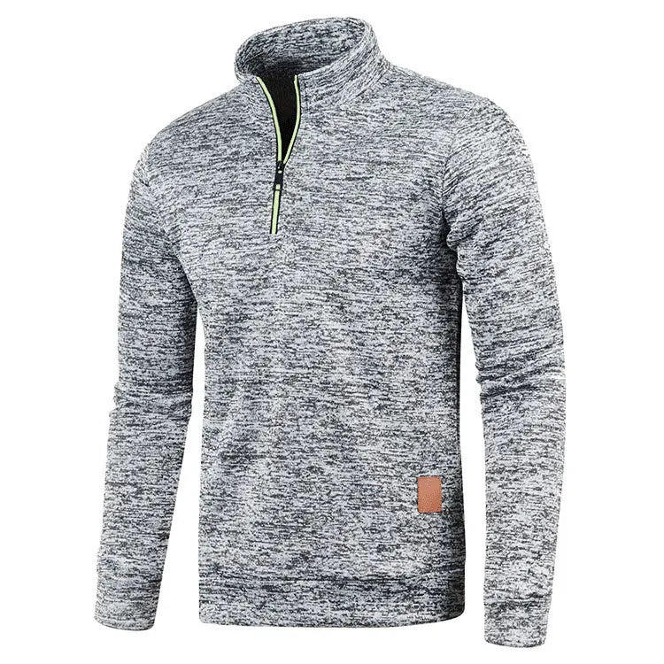 Men Sweat Outdoor Turtleneck Coats Solid Sports Clothing