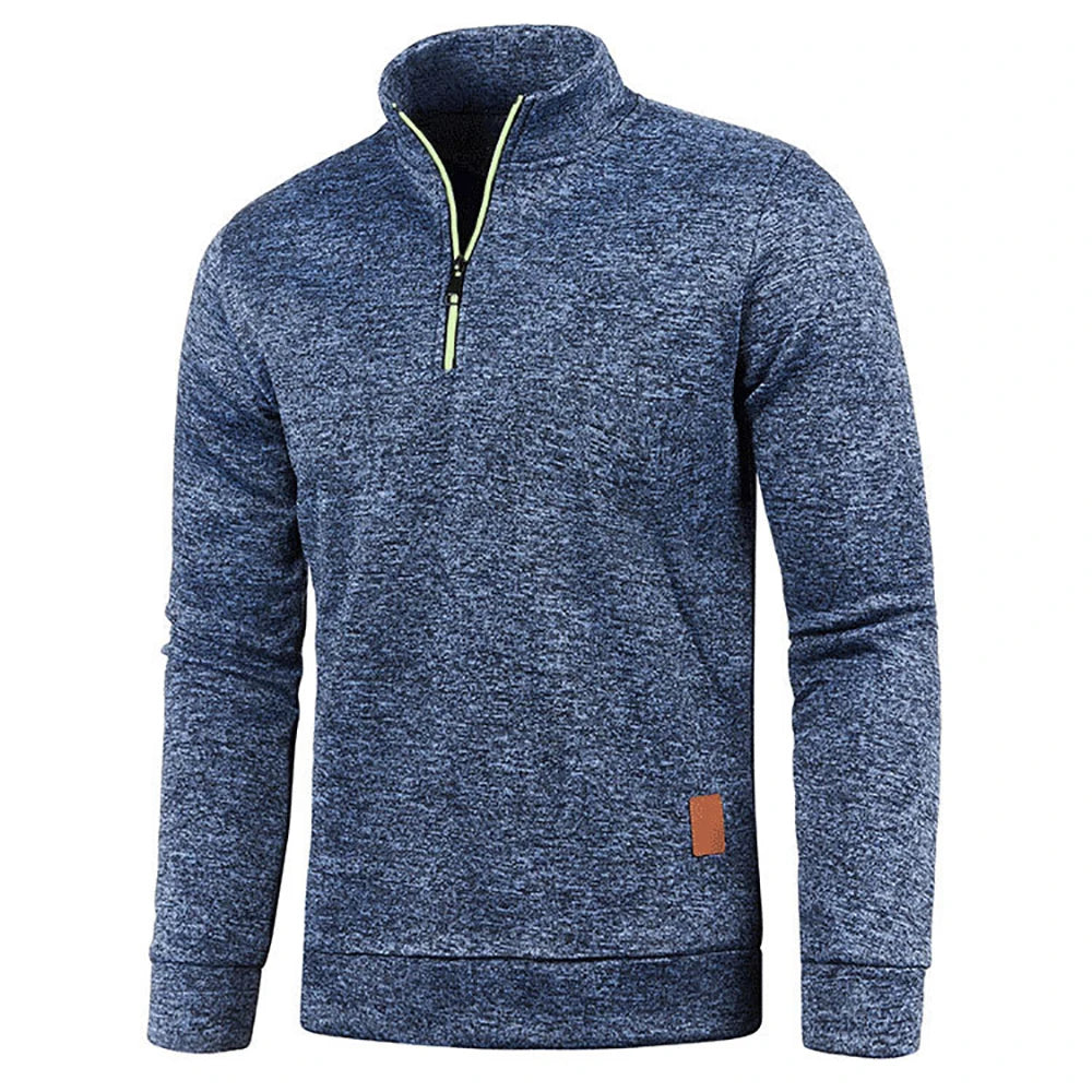 Men Sweat Outdoor Turtleneck Coats Solid Sports Clothing