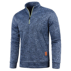 Men Sweat Outdoor Turtleneck Coats Solid Sports Clothing